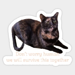 Don’t Worry Human We Will Survive This Together Sticker